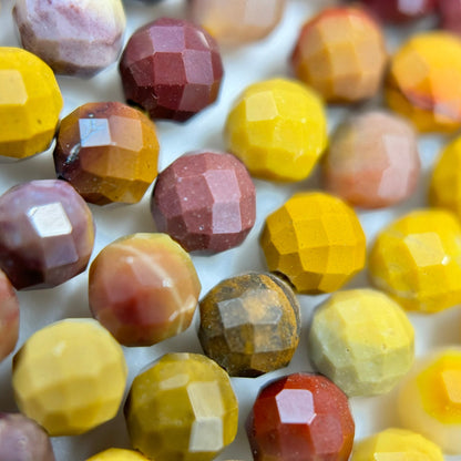 Mookaite Faceted Round Beads image 2
