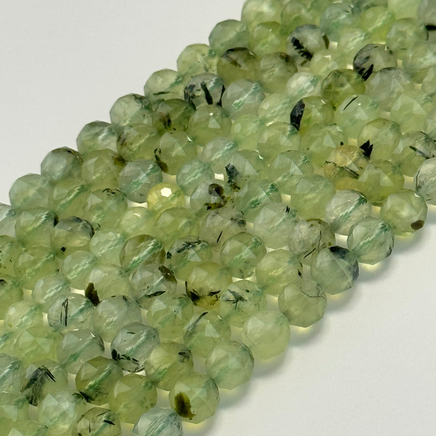 Prehnite Faceted Round Beads image 0