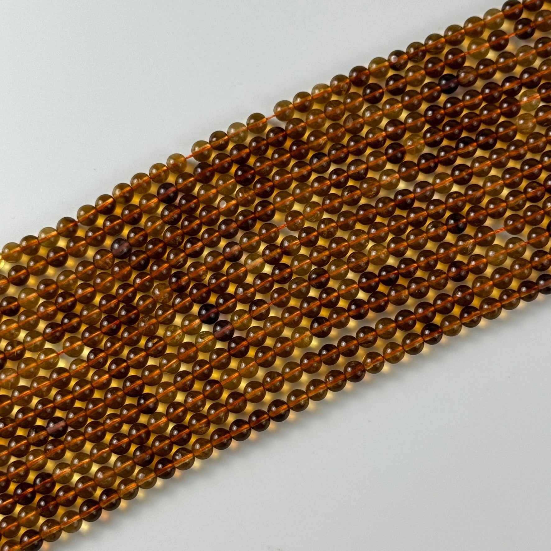 Amber Calcite Polished Round Beads image 4