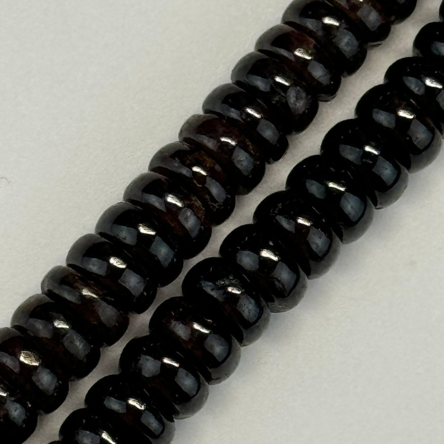 Pyrope Garnet Rondelle Polished Beads image 0