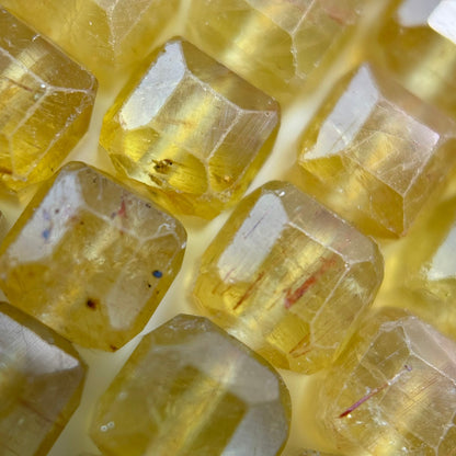 Golden Apatite Square Beads- A quality image 1