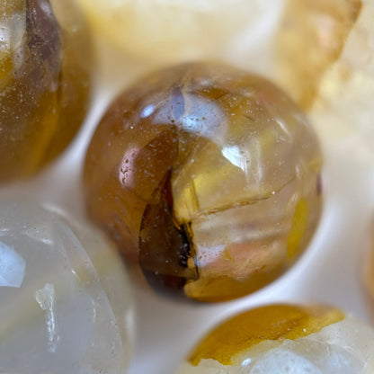 Golden Healer Quartz Polished Round Beads image 7
