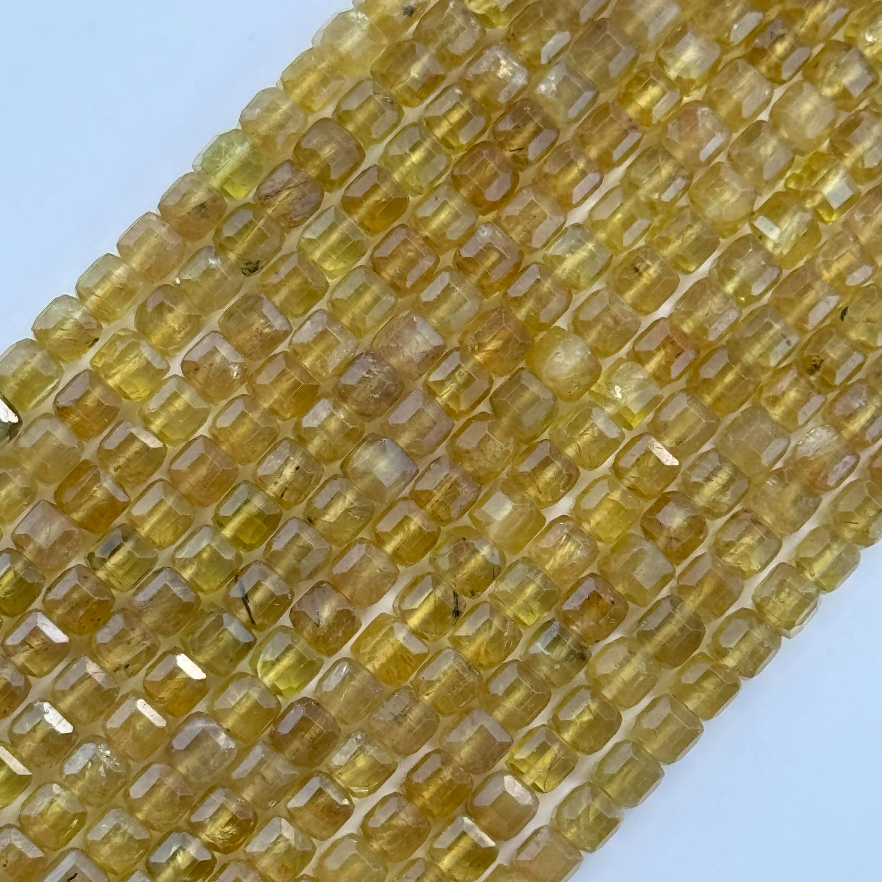 Golden Apatite Square Beads- A quality image 0