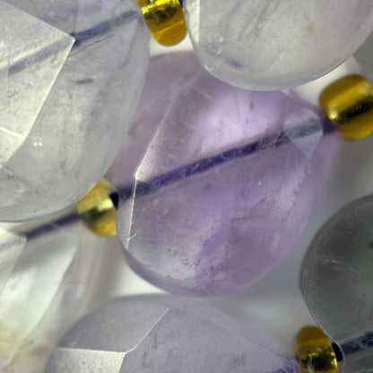 Lavender Amethyst Faceted Heart Shape Beads image 6