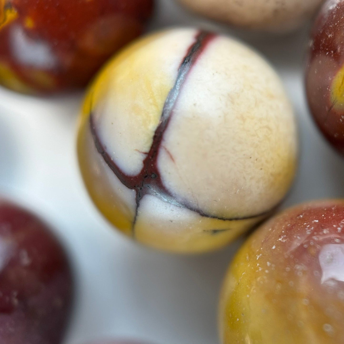 Mookaite Round Polished Beads image 1