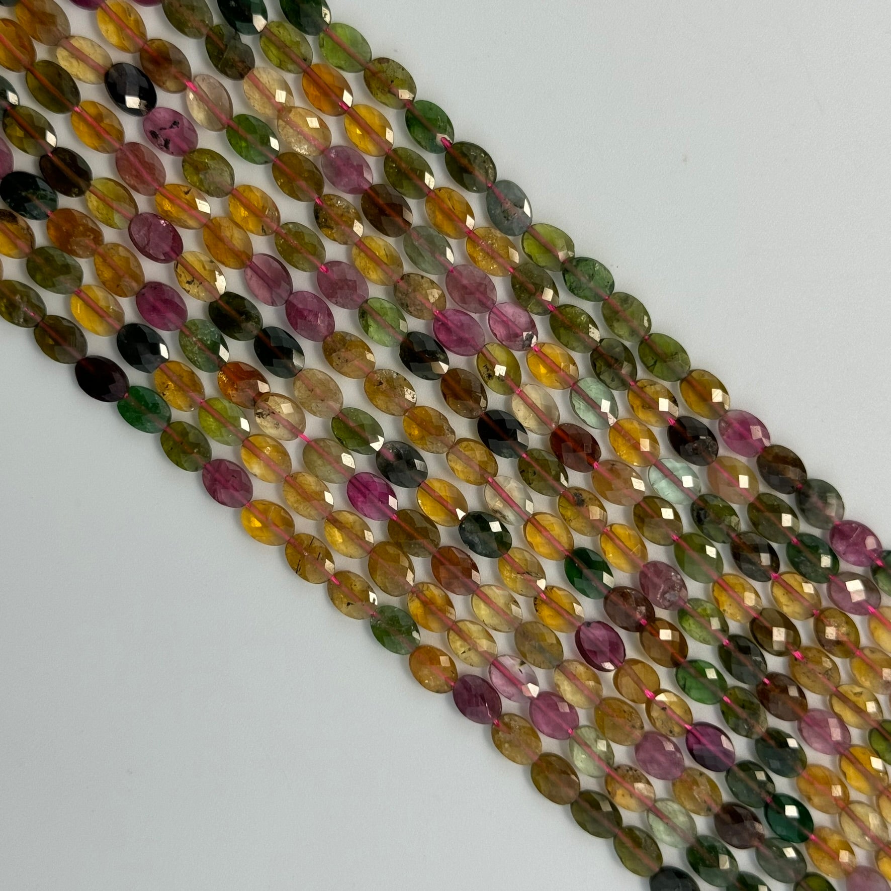 Tourmaline Faceted Oval Beads (AA Quality) image 6