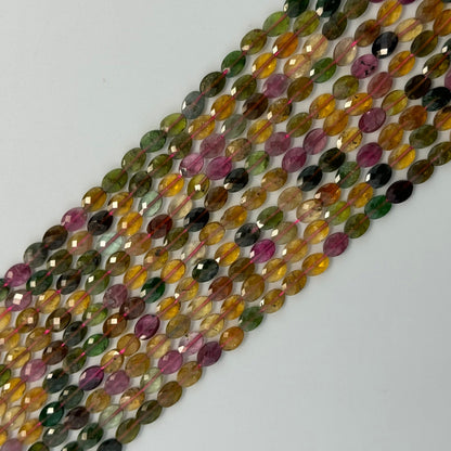 Tourmaline Faceted Oval Beads (AA Quality) image 6