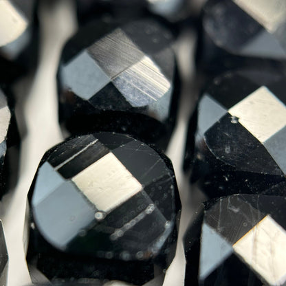 Black Tourmaline Square Beads image 4