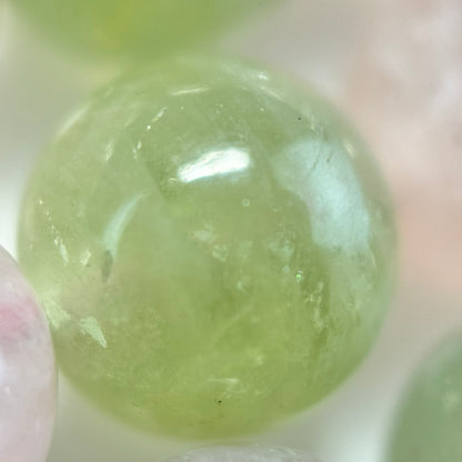 Aquamarine Morganite AA Polished Round Beads image 11