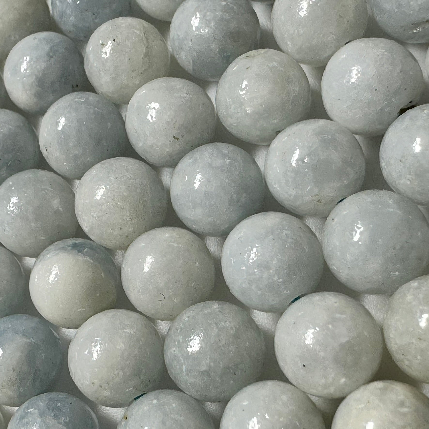 Blue Calcite Polished Round Beads image 3