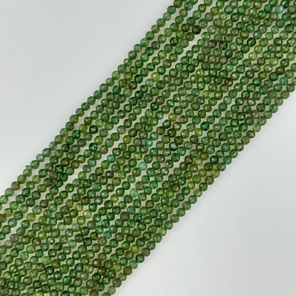 Green Apatite AA Faceted Round Beads image 3