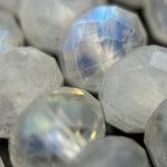 Rainbow Moonstone Faceted Rondelle Beads (AA Quality) image 1