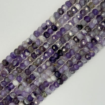 Faceted Amethyst Rondelle Beads (6x4mm) image 6