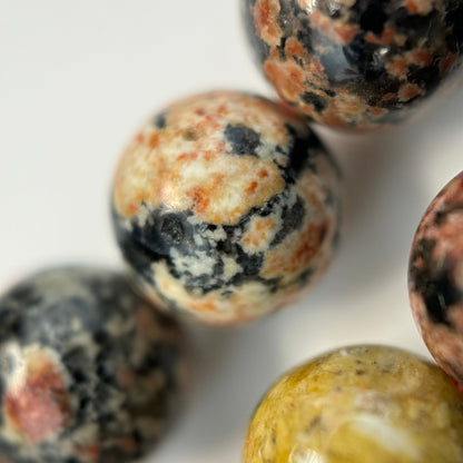 Blossom Jasper Polished Round Beads image 5