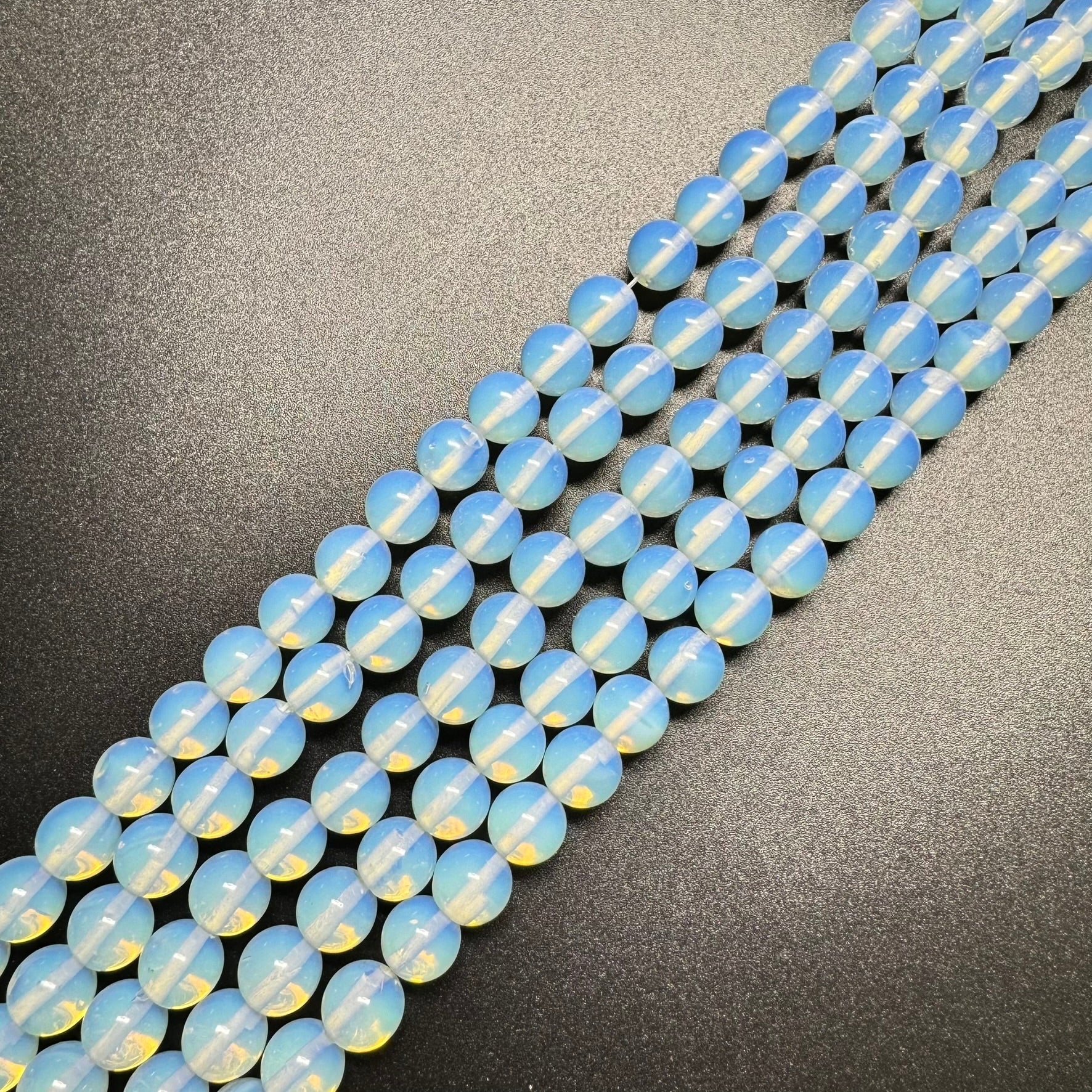 Opalite(Synthetic) Polished Round Beads image 6