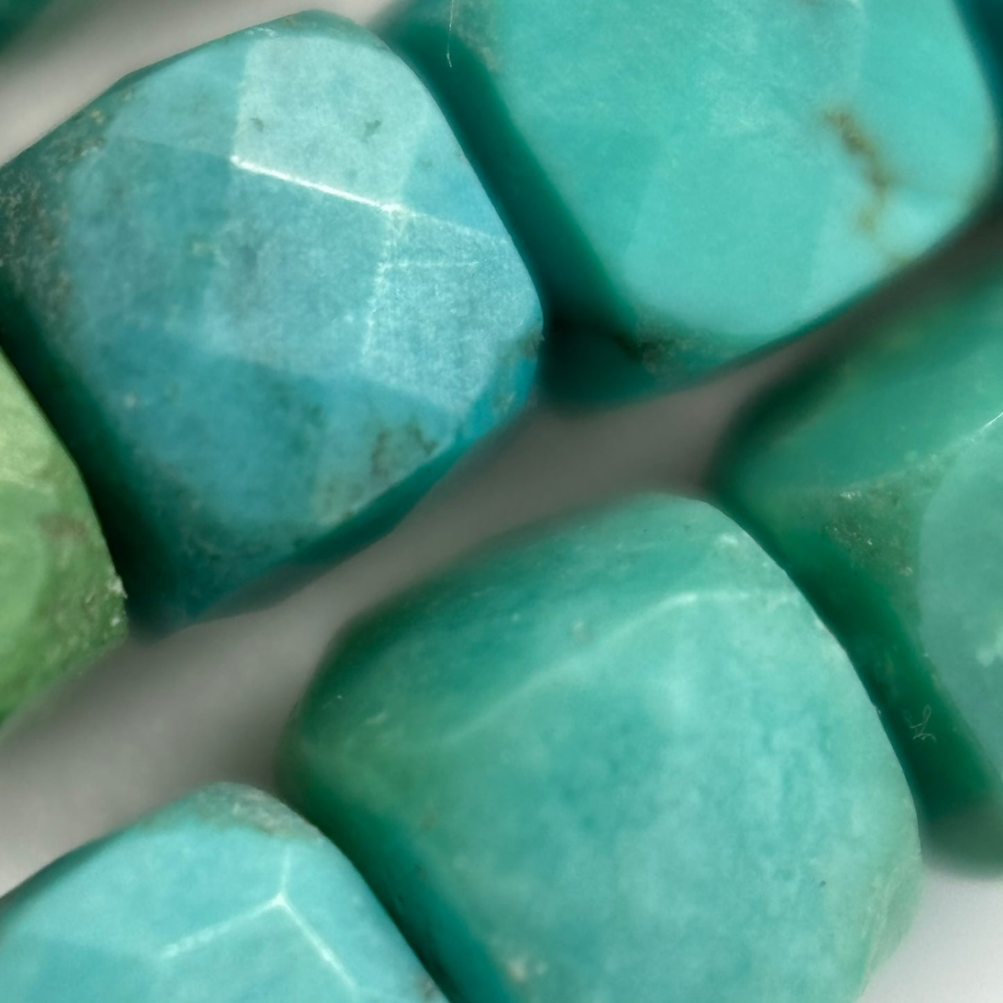 Turquoise Square Beads image 2
