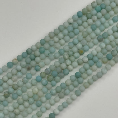 Ocean Jasper AAA Frosted Round Beads image 3