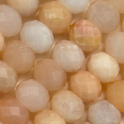 Orange Aventurine Quartz Faceted Rondelle Beads image 6