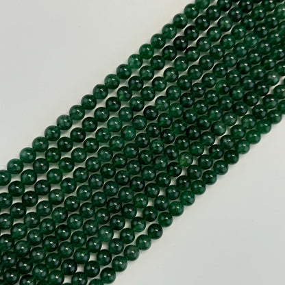 Green Strawberry Quartz Polished Round Beads image 3