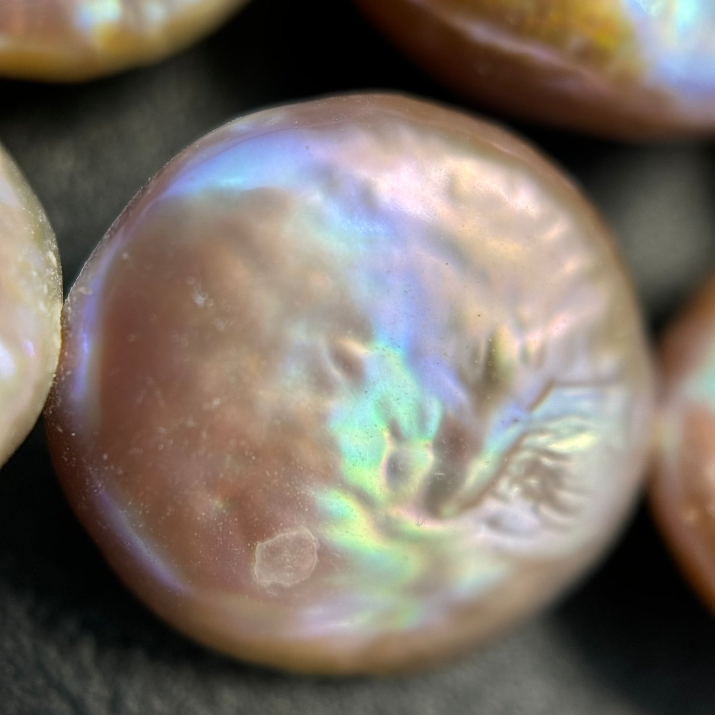 Pink Pearl Coin Shape - AA Quality image 4