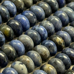 Dumortierite Rondelle Polished Beads image 4