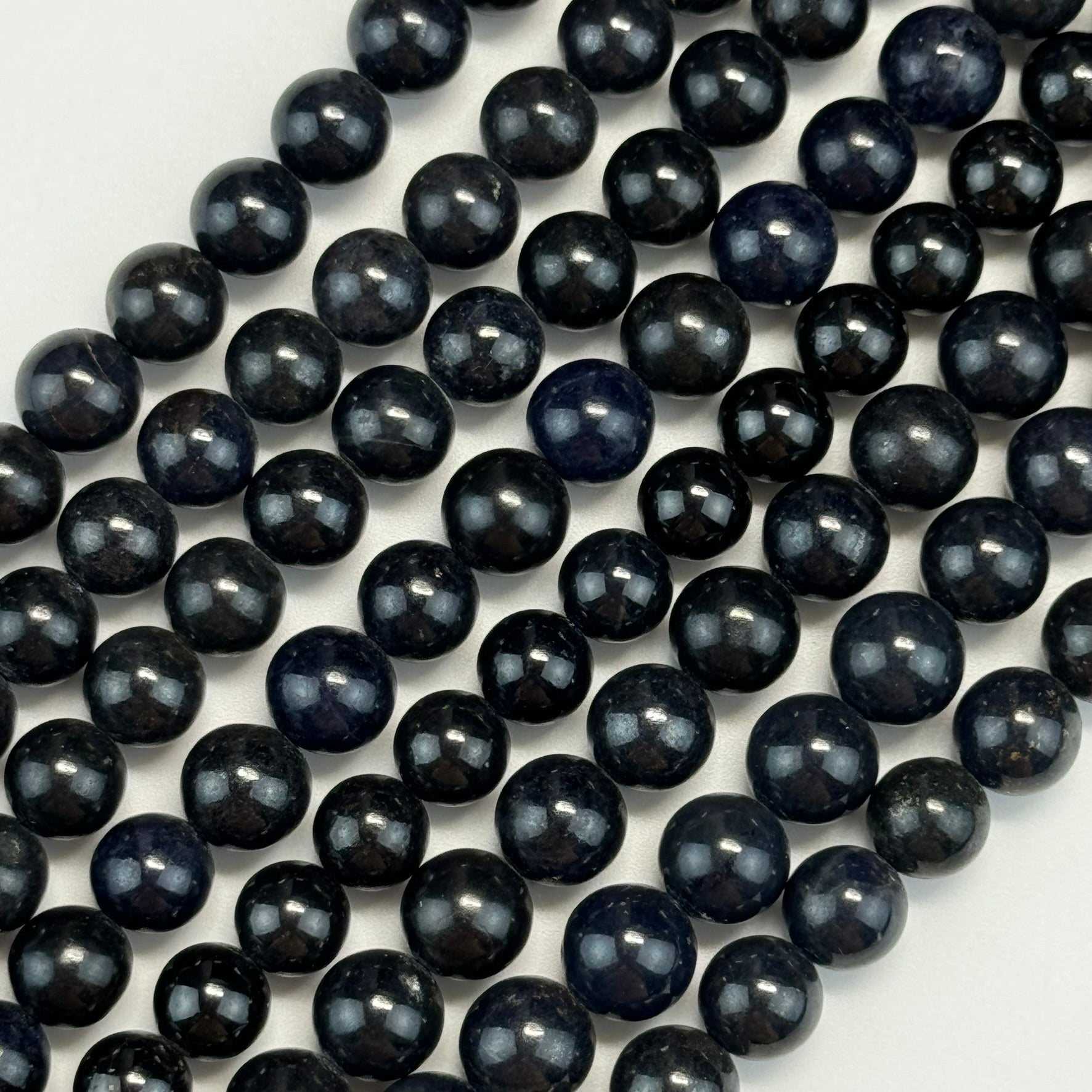 Dark Blue Sapphire AAA Polished   Round Beads image 6