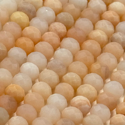 Orange Aventurine Quartz Faceted Rondelle Beads image 5