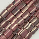 Rhodonite Flat Rectangular Beads image 7