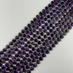 Chevron Amethyst Faceted Heart 12xï¿½12 mm Beads image 7
