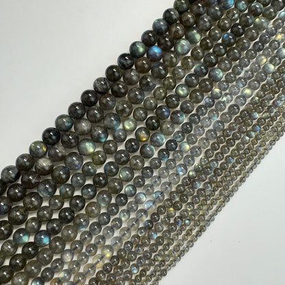 Labradorite AAAA Polished Round Beads - high quality labradorite image 10