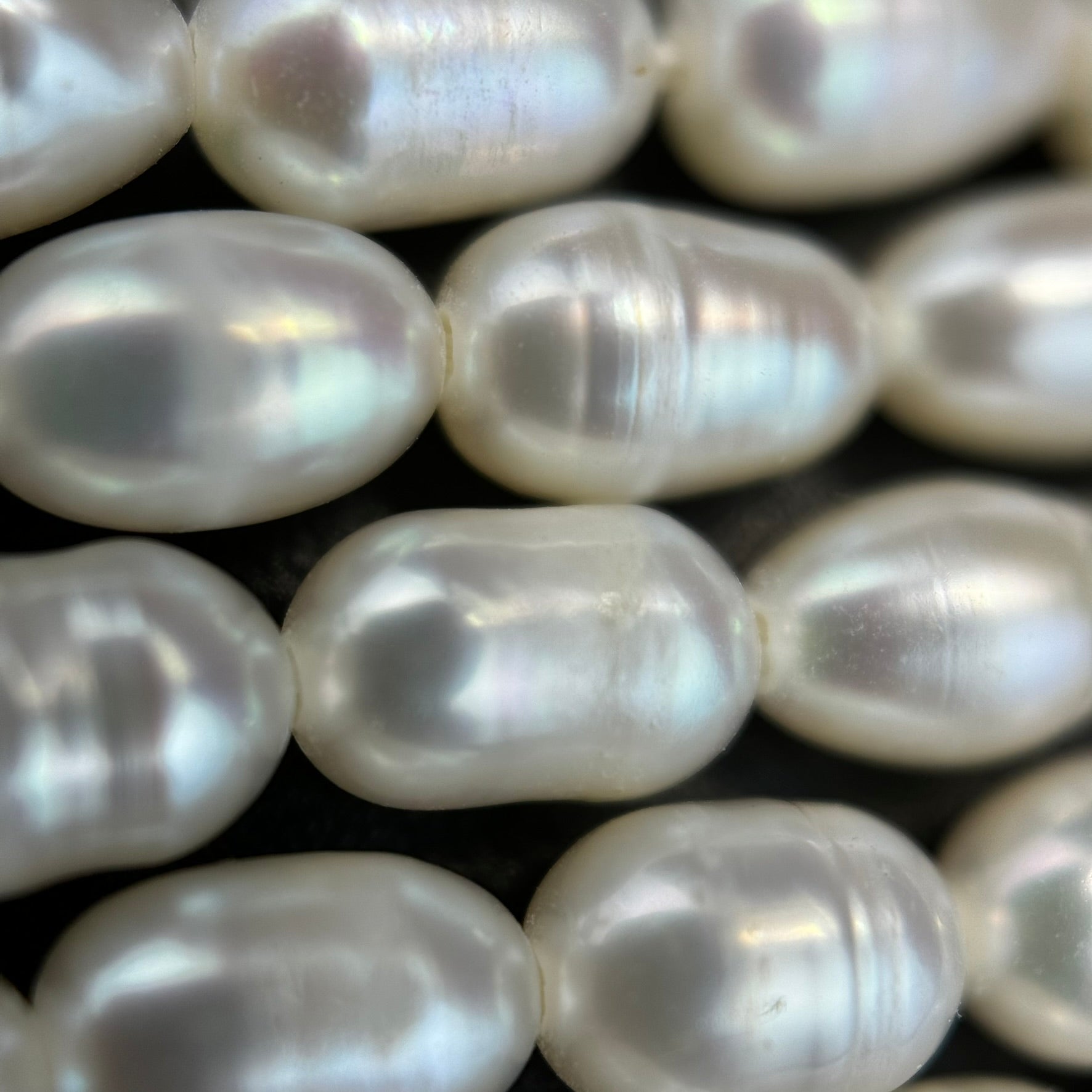 White Pearl  7.5mm×4.5mm - Perfect for Jewellery Crafting image 2