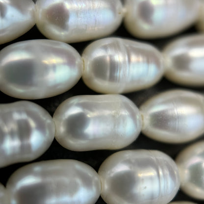White Pearl  7.5mmx4.5mm - Perfect for Jewellery Crafting image 2