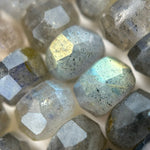 Labradorite Single Cut Faceted Rondelle Beads (High Quality) image 9