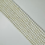 White Shell Polished  Round Beads image 6