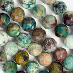 Chrysocolla Faceted Round Beads image 2