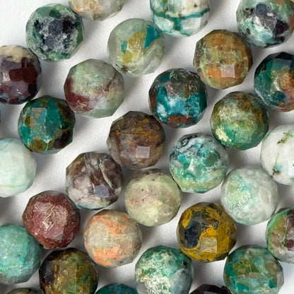 Chrysocolla Faceted Round Beads image 2