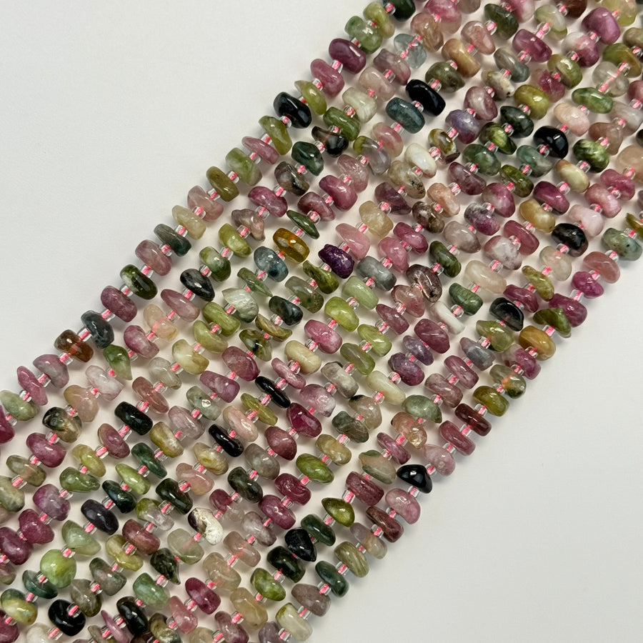 Mixed Tourmaline Polished Blade Beads image 0