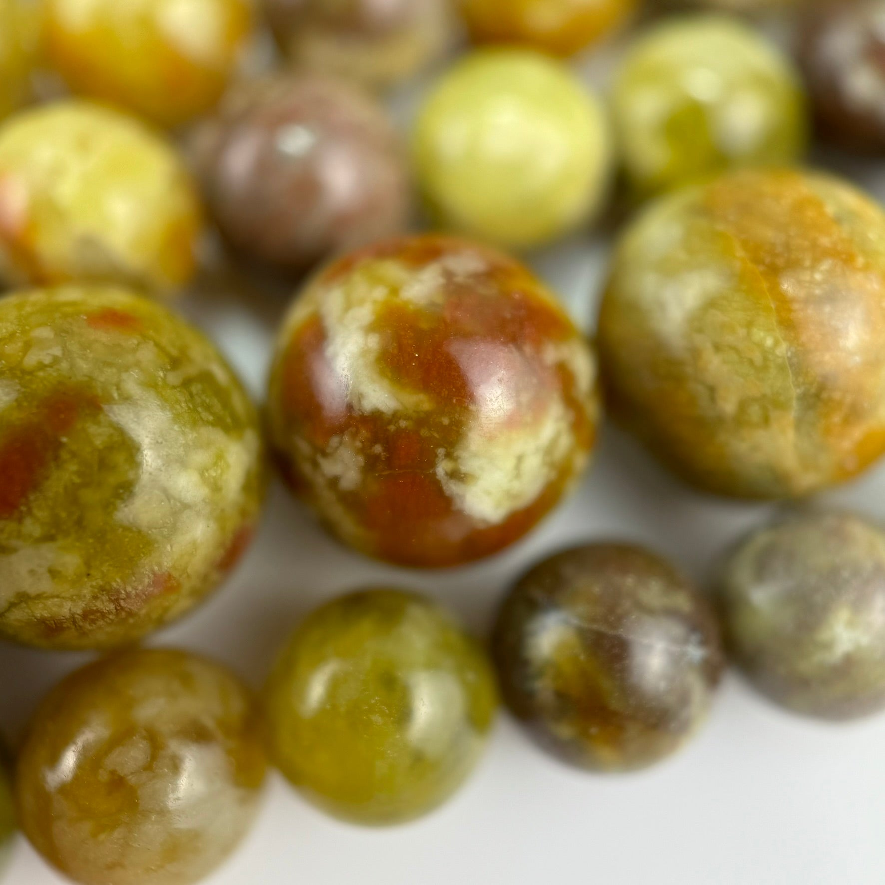 Sonora Sunset Serpentine Polished Round Beads image 2