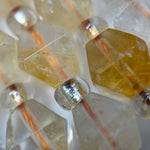 Citrine Octahedron Beads image 2