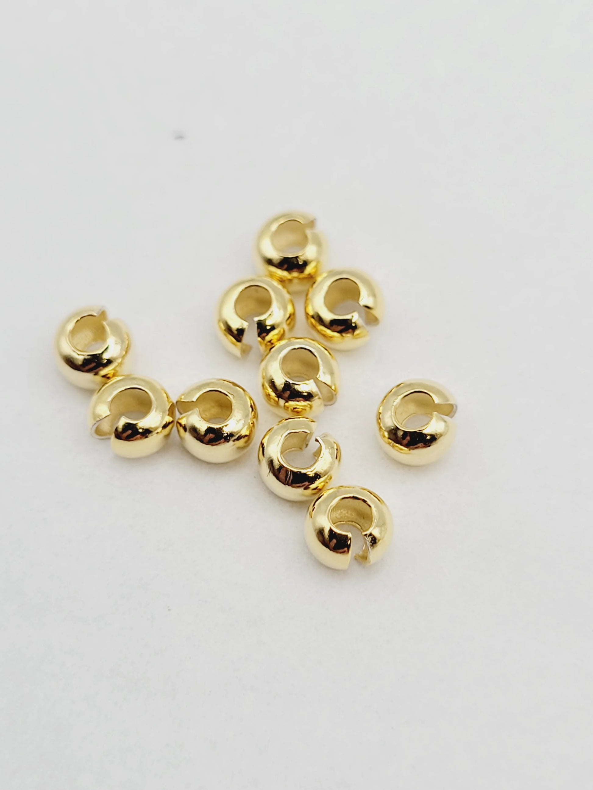 Crimp Covers | 925 Sterling Silver | Available in 3 colours image 1