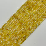 Yellow Opal Faceted Round Beads image 5