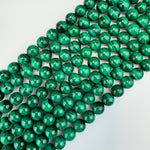 Malachite Polished Round Beads  A-AA-AAA Quality image 6