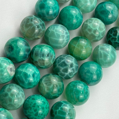 Dyed Green Agate Polished Round Beads  (20mm) image 5