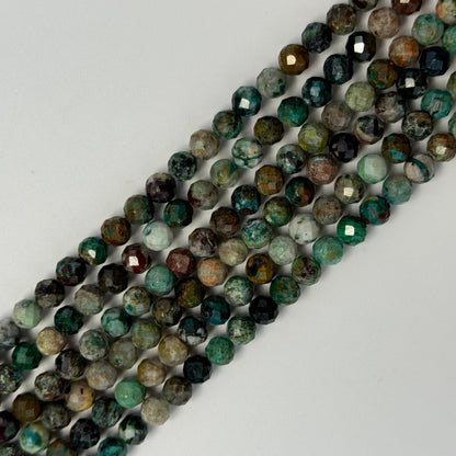 Chrysocolla Faceted Round Beads image 7