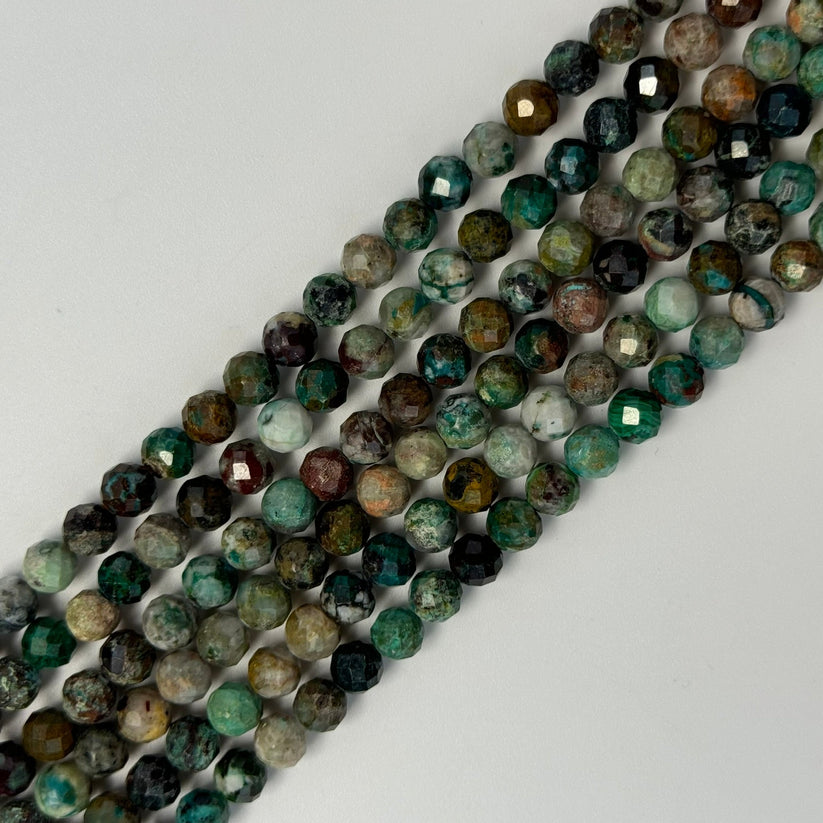 Faceted Round Stone Beads