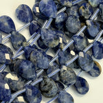 Sodalite Faceted Pear Shape Beads image 1