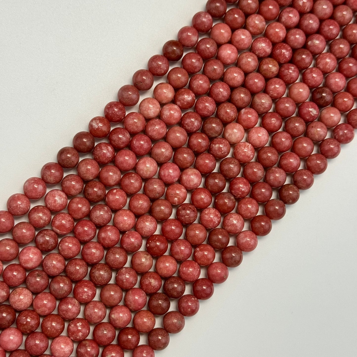 Thulite Polished  Round Beads image 5