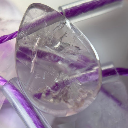 Light Amethyst Faceted Pear Shape Beads image 4