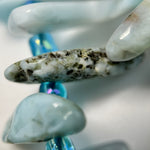 Larimar Blade Polished Beads image 1