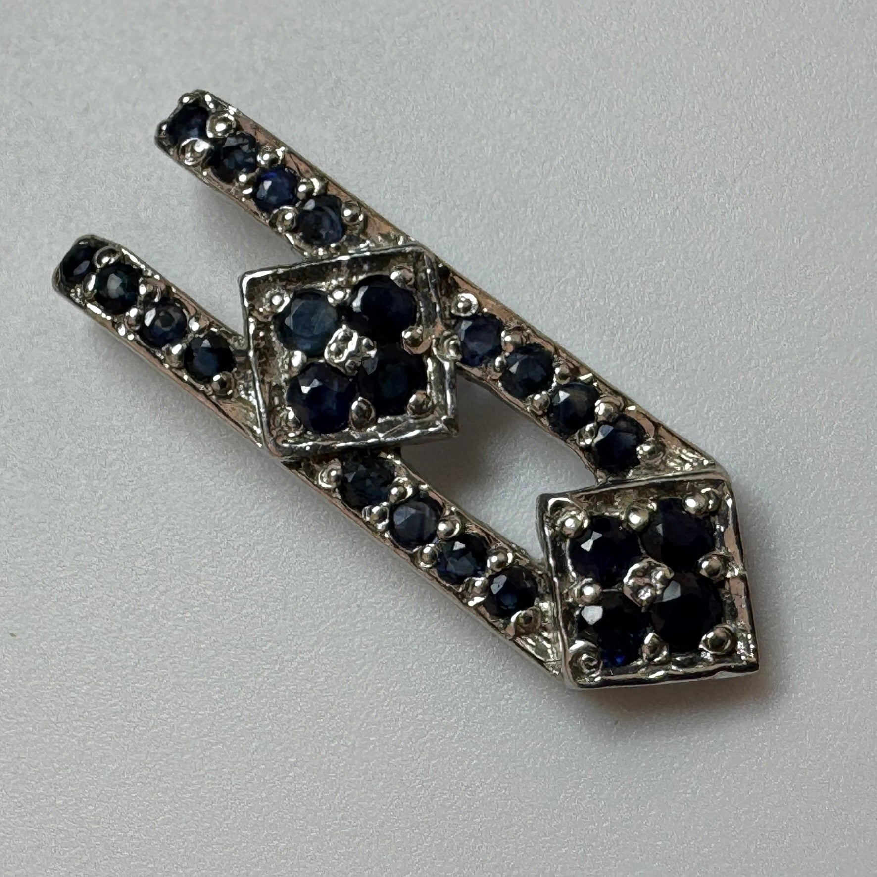 Sapphire Pendant in 925 Sterling Silver image 1